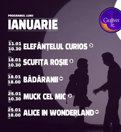 Primele spectacole ale noului an de la Teatrul ”Gulliver”